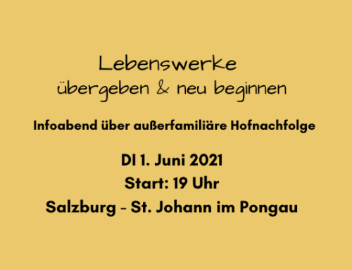 Infoabend über außerfamiliäre Hofnachfolge in Salzburg/St. Johann im Pongau